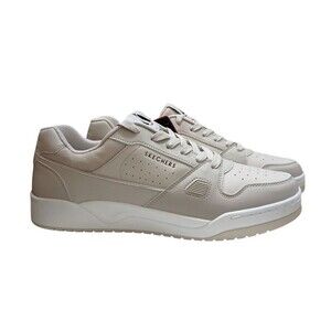 Skechers Koopa Tiebreak Sneakers Mens 13W Off White Lace Up Memory Foam Comfort